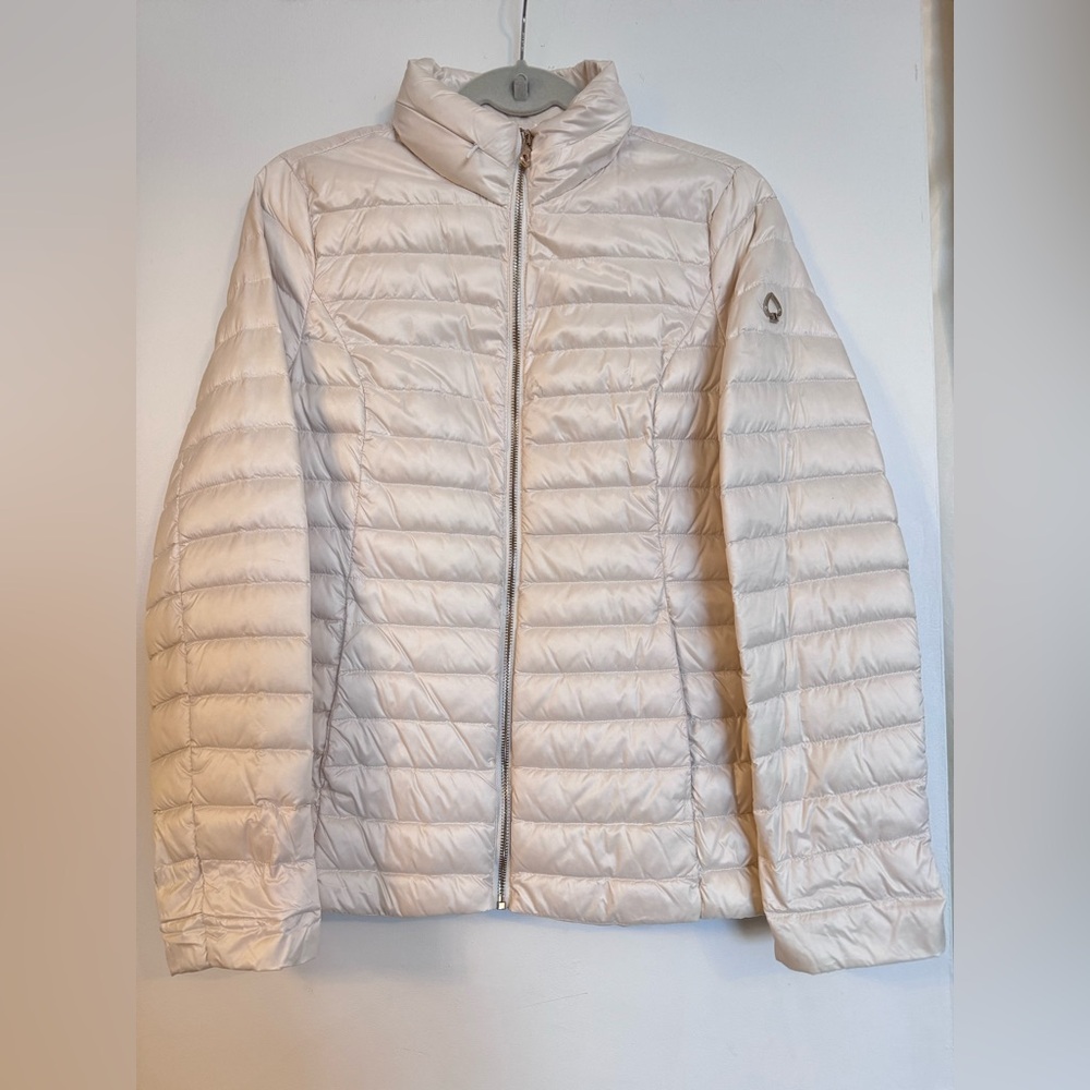 Kate Spade Light Ecru Puffer Jacket